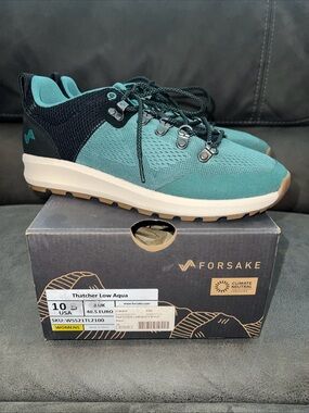 Forsake Thatcher Low Aqua Women's 10 Sneaker